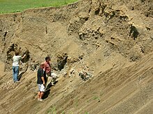 Late Cretaceous cold seep deposit in the Pierre Shale, southwest South Dakota CretaceousSeep17.jpg