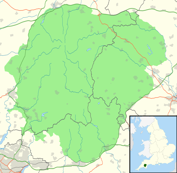 File:Dartmoor National Park UK location map.svg