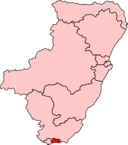 Dundee City East shown within the North East Scotland electoral region Dundee City East (Scottish Parliament constituency).svg
