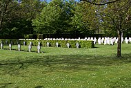 Cemitério de guerra de Esbjerg – Sepulturas dos soldados alemães e sepulturas dos soldados aliados