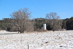 Snowy field in Funkhouser