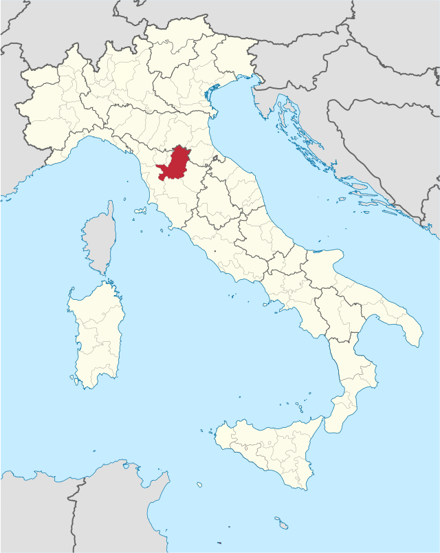 フィレンツェ県の位置