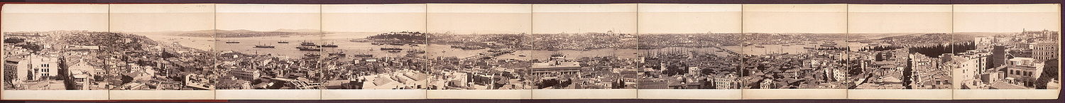 Вид с Галатской башни в 1890-х гг.