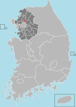 Kaart van Uijeongbu-si