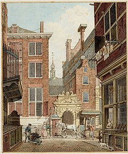 1787. aasta kujutisel on maja kolmekorruseline