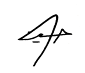 signature de Hussein ben Abdallah (ar) الحسين بن عبد الله