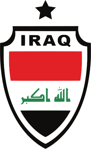 alt=Écusson de l' Équipe d'Irak