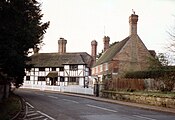 Half-timbered and brick-built Elizabethan houses, Lindfield, West Sussex