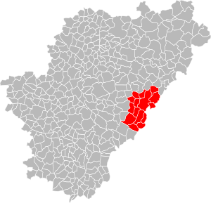 Lage der CC Seuil Charente Périgord im Département Charente