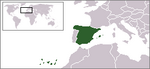 Localisation de l'Espagne