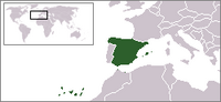 Locatie van Reino de España / Regne d'Espanya / Reino de España / Espainiako Erresuma