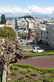 Looking down Lombard St