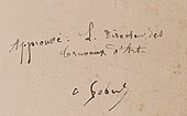 signature de Louis-Rémy Robert
