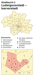 Ludwigsvorstadt-Isarvorstadt – Mappa