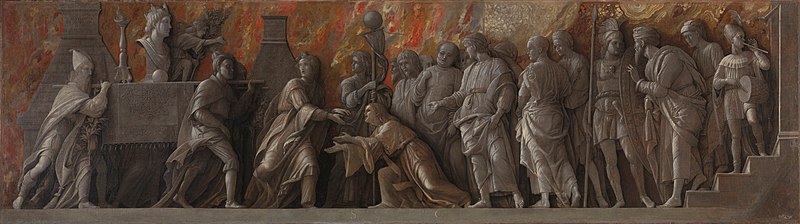 File:Mantegna, introduzione del culto di cibele a roma.jpg