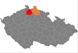 Distretto di Česká Lípa – Localizzazione