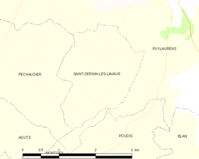 Poziția localității Saint-Sernin-lès-Lavaur