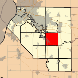 Location in St. Clair County