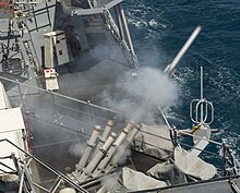 Mark 36 SRBOC fires a chaff decoy from USS Stout Mark 36 SRBOC on USS Stout.jpg