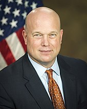 Matthew Whitaker, who served as the Acting Attorney General from November 2018 to February 2019 Matthew G. Whitaker official photo.jpg