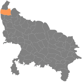 Localisation de District de Muzaffarnagarमुज़फ़्फ़रनगर ज़िला