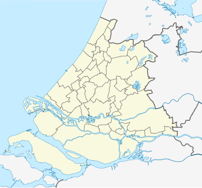 Mapa de localización de Holanda Meridional