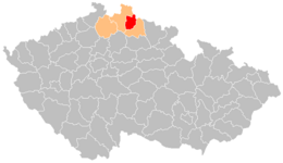 Distret de Jablonec nad Nisou - Localizazion