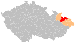 Distret de Opava - Localizazion