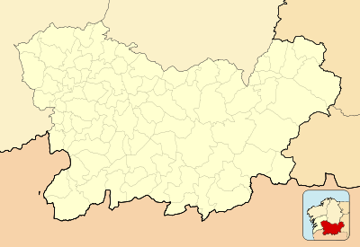 Location map Spain Province of Ourense