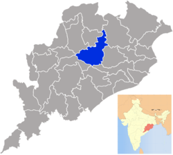 Location of Angul District