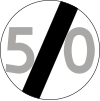 B-34 "end of speed limit"