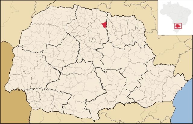 Localização de Ibiporã no Paraná