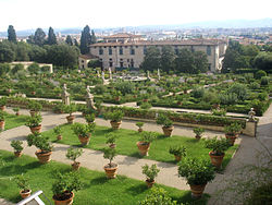 Jardín del Parco Di Castello en Florencia, Italia