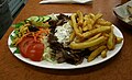 Gyros mit friete en salade