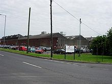 Bild zeigt die Fabrik von Premier Foods in Little Sutton.
