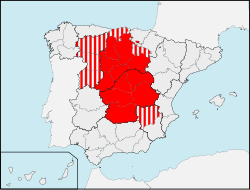 Two possible interpretations of the territory of Castile