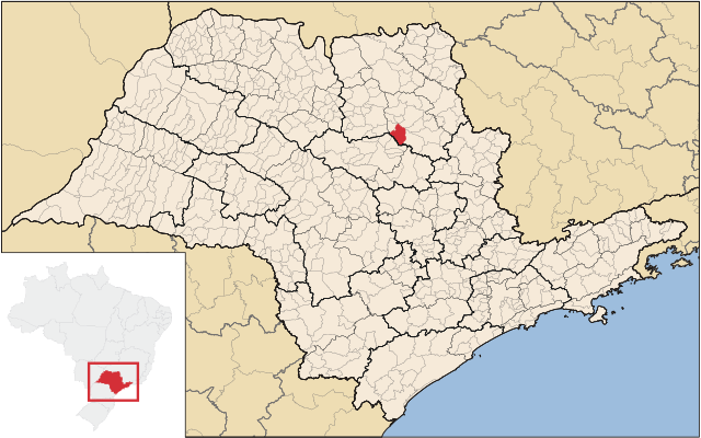 Localização de Guatapará em São Paulo