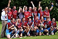 Équipe gagnante d'un match de Shinty.