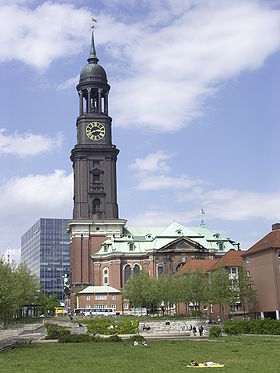 костёл Hauptkirche Sankt Michaelis. Св. Михаила в Гамбурге