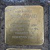 Stolperstein Bochum 196 Platz am Kuhhirten Simon Brand