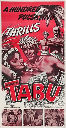 Description de l'image Tabu A Story of the South Seas (1949 US re-release poster).jpg.