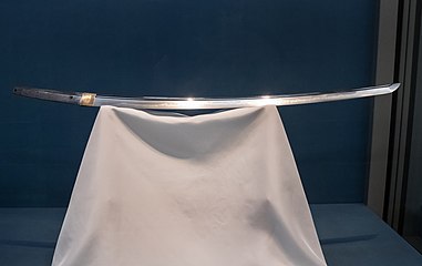 Nikkō Sukezane, por Sukezane. Escuela Fukuoka-Ichimonji . Esta espada era propiedad de Tokugawa Ieyasu.