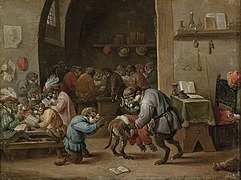 Monos en la escuela (1660), de David Teniers el Joven, Museo del Prado, Madrid