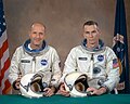 Hlavná posádka letu Gemini 9A – Eugene Cernan (vpravo) a Thomas Stafford (vľavo)