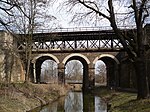 Three railway bridges over rokytka from the south.JPG