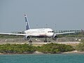 US Airways Boeing 737 at Queen Beatrix International Airport