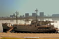 Americká špionážní loď USS Pueblo vystavená v Pchjongjangu