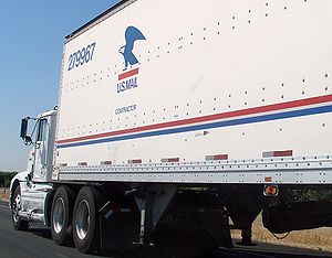 A United States Postal Service contractor-driv...