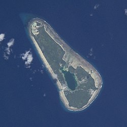 Vaitupu atoll from space
