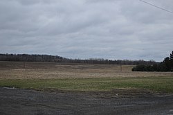 Fields in the township's northwest